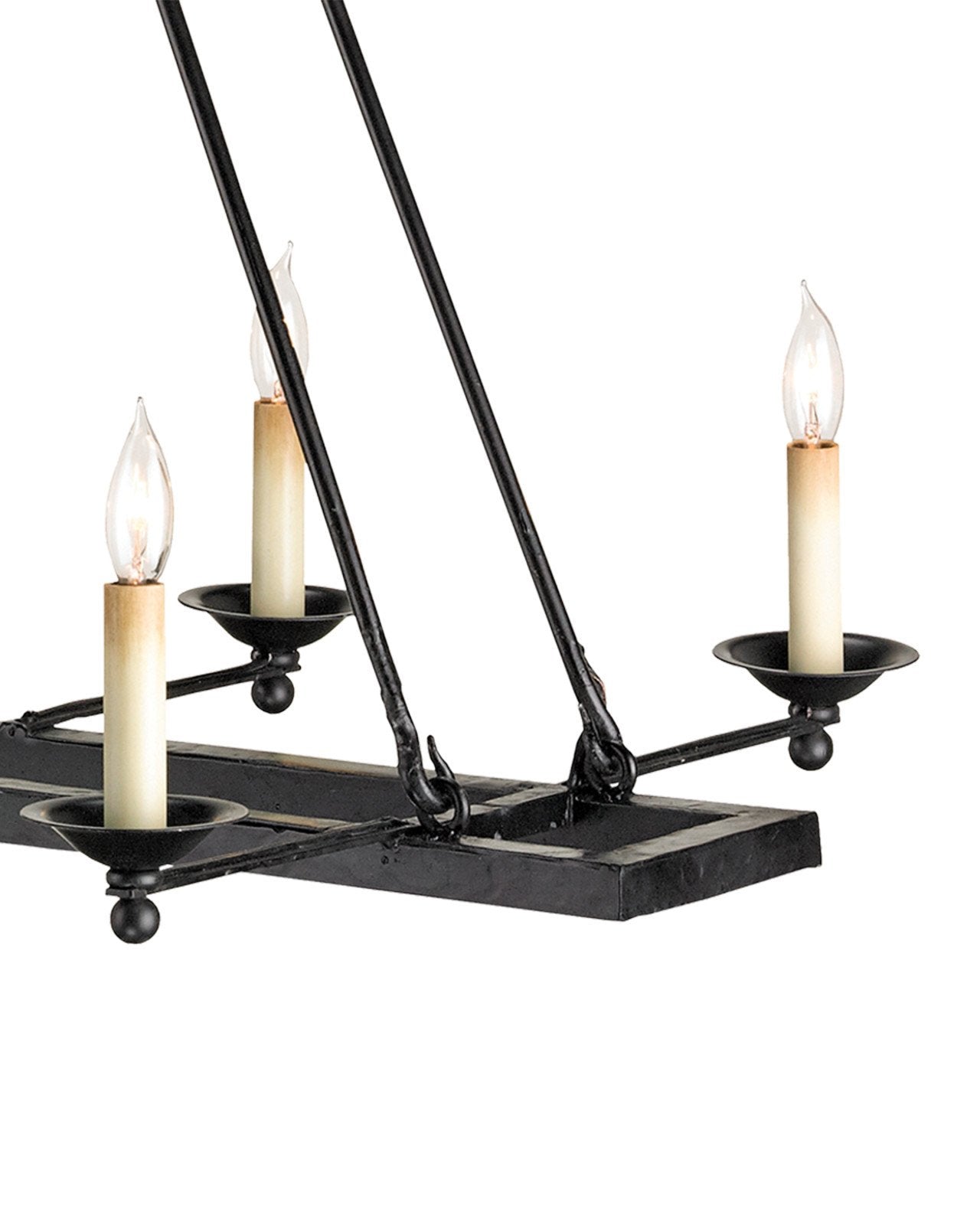 Houndslow Black Rectangular Chandelier